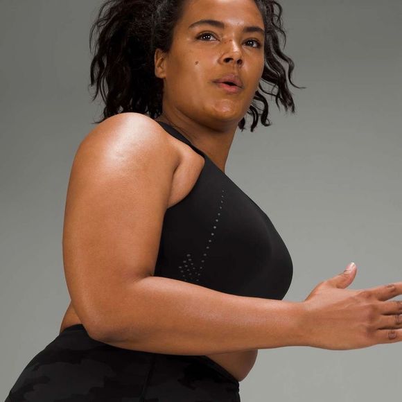 Lululemon AirSupport Bra High Support Sports Bra Black/Asphalt Grey 36 DD 36 E - Picture 4 of 11